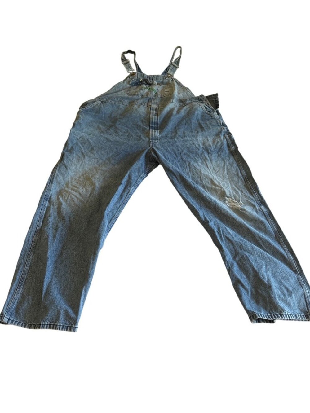 Mens Key Imperial Denim Overalls Blue W56 L32  Multiple Pockets Workwear